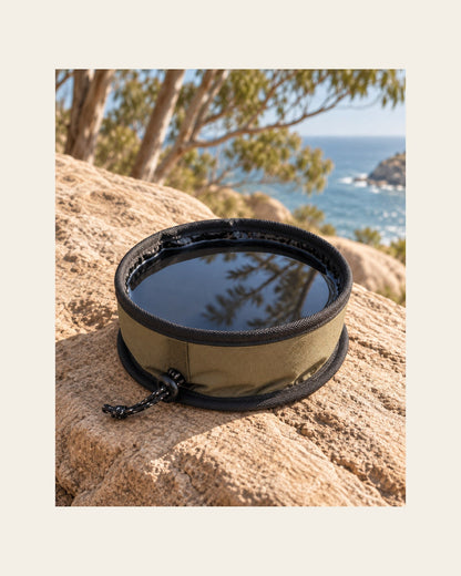 Trail Bowl — Foldable Travel Bowl — trail bowl variant khaki