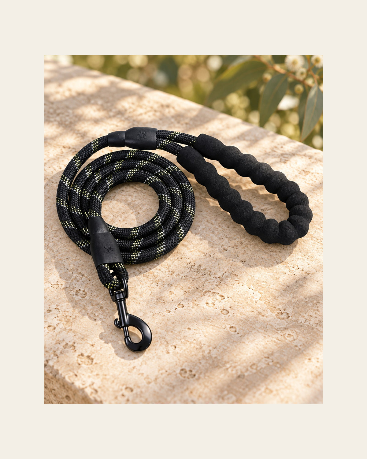 Sutton Lead — Reflective Rope Dog Leash — sutton lead detail