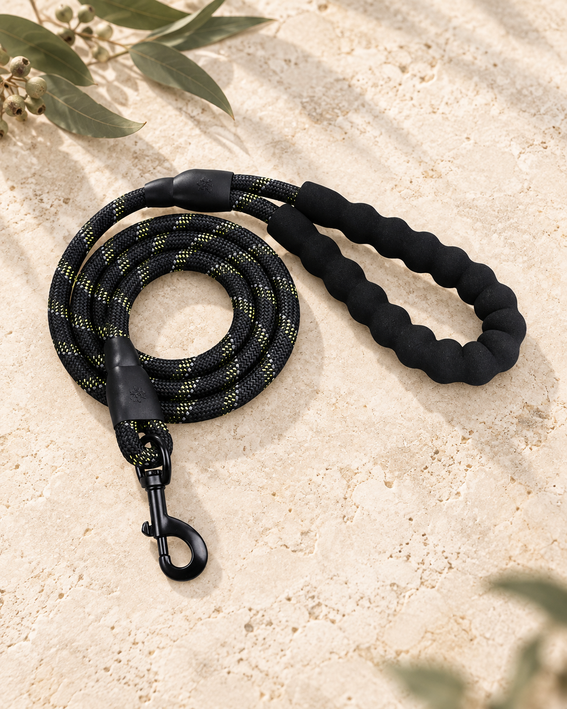 The Sutton Lead — Reflective Rope Dog Leash — full frame product image