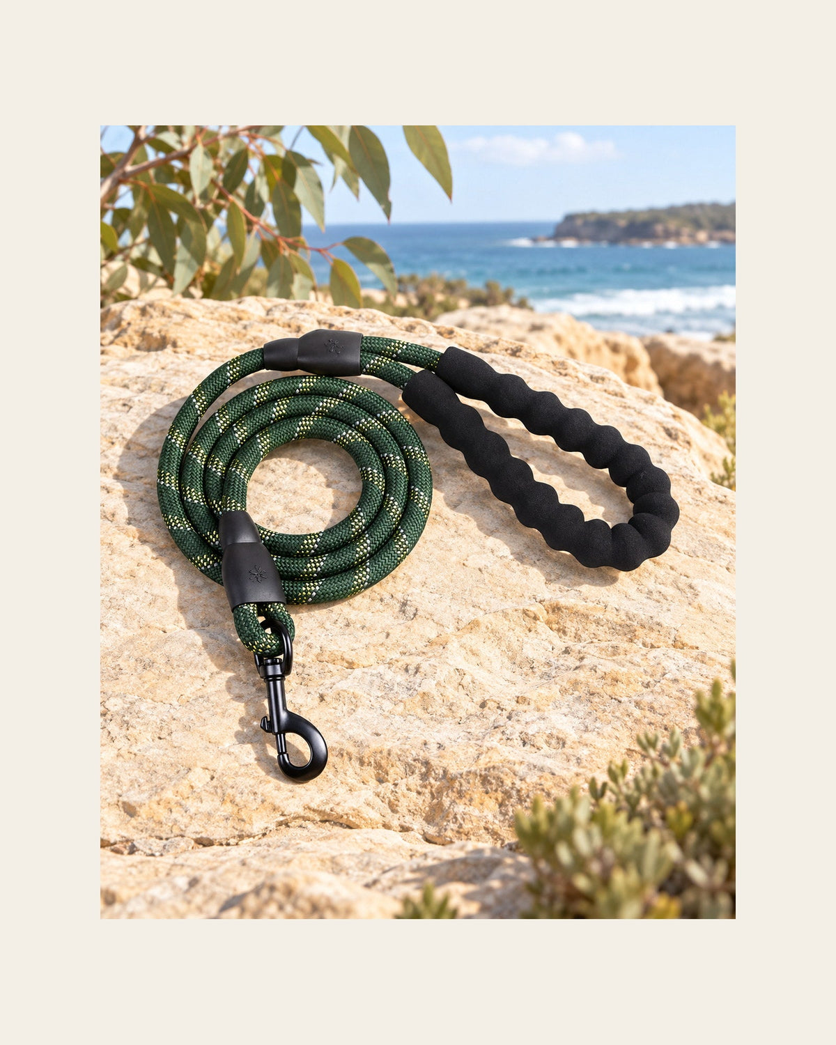 Sutton Lead — Reflective Rope Dog Leash — sutton lead variant green