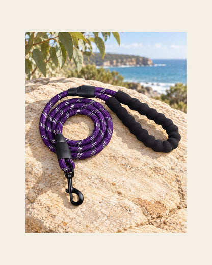 Sutton Lead — Reflective Rope Dog Leash — sutton lead variant purple