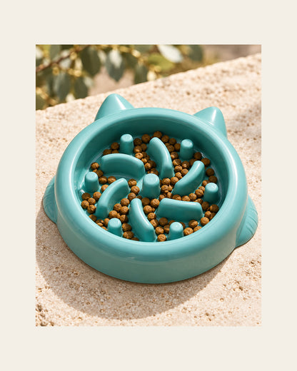 Slow Bowl — Calm-Mealtime Feeder — slow bowl detail