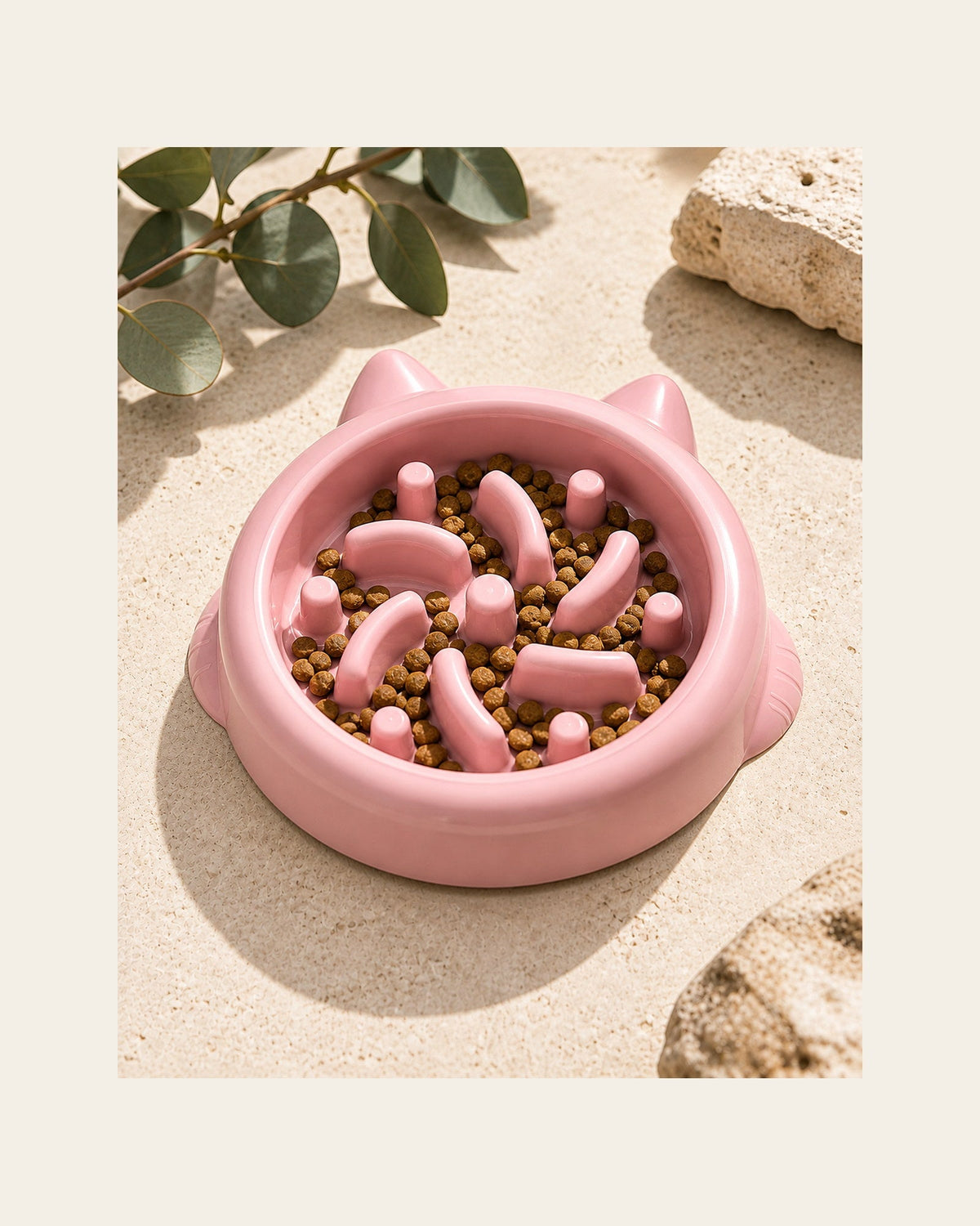 Slow Bowl — Calm-Mealtime Feeder — slow bowl variant pink