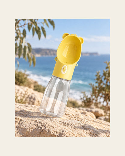 Rover Bottle — Dog Travel Bottle — rover bottle variant yellow