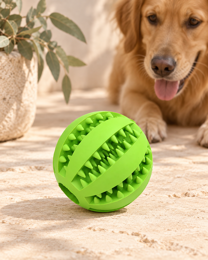 The Mint Treat Ball — Textured Enrichment Toy — full frame product image