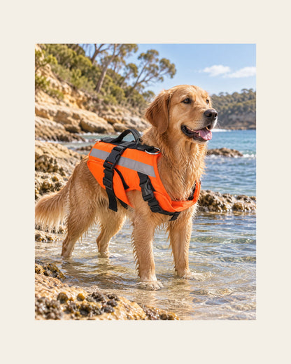 Harbour Vest — Reflective Dog Life Jacket — harbour vest lifestyle