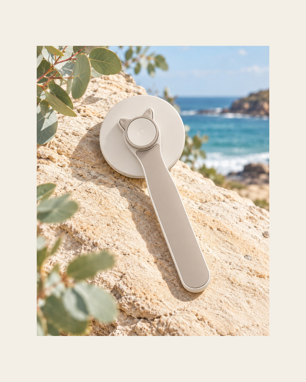 Coat Brush — Self-Cleaning Slicker — coat brush variant stone