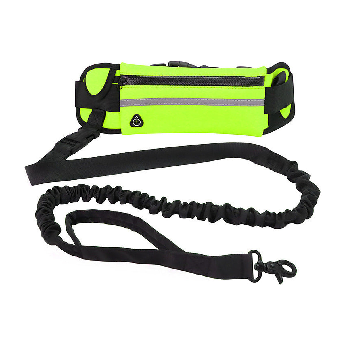 The Field Runner hands-free leash with a blue trim pouch