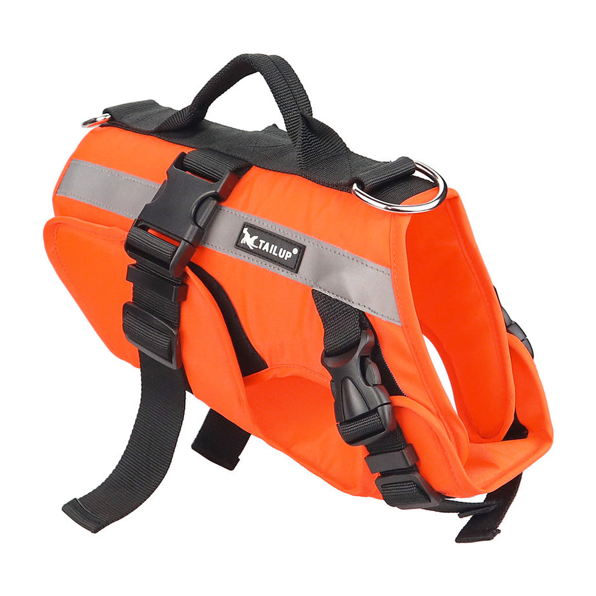 The Harbour Vest life jacket showing the padded grab handle on top