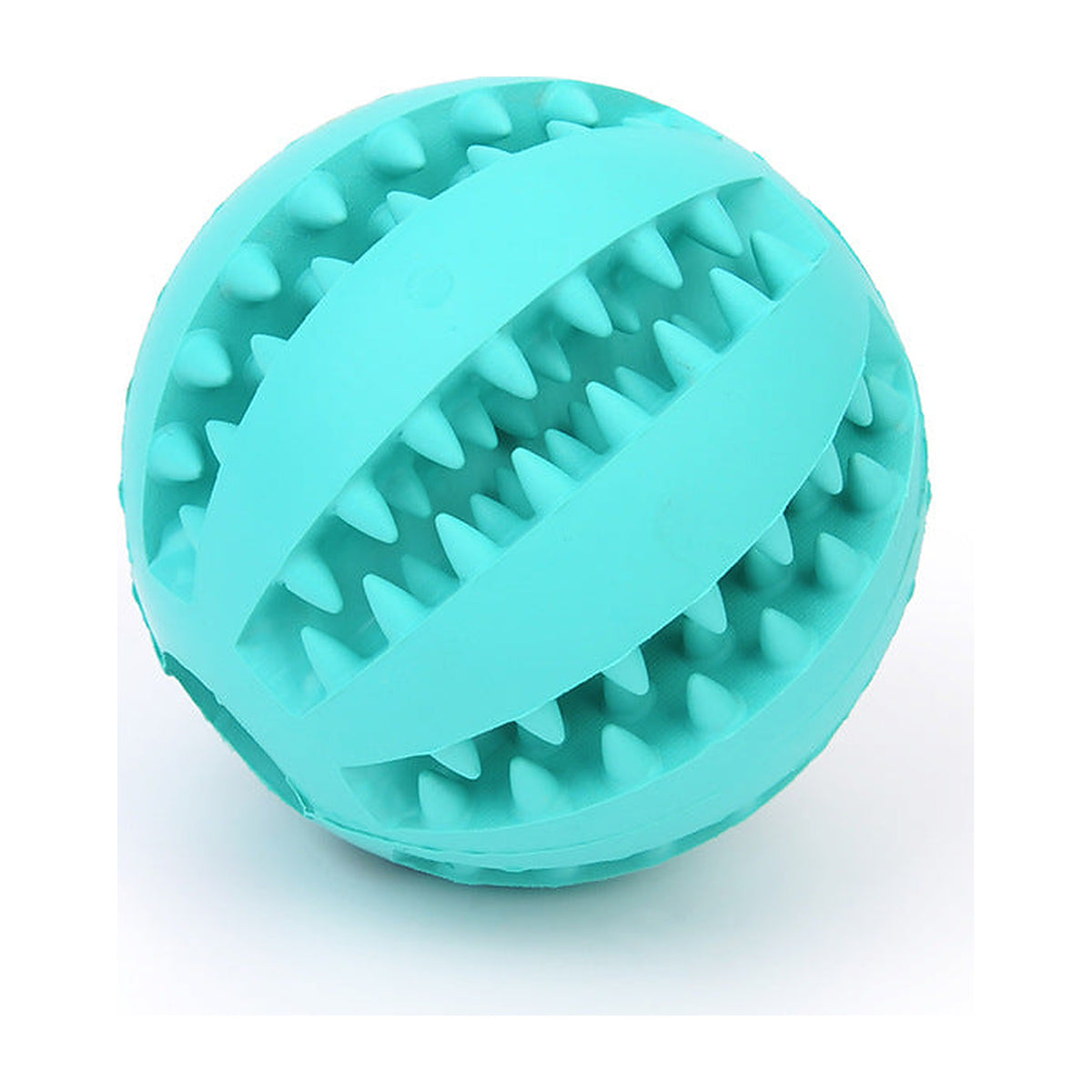 The Mint Treat Ball textured enrichment toy in red