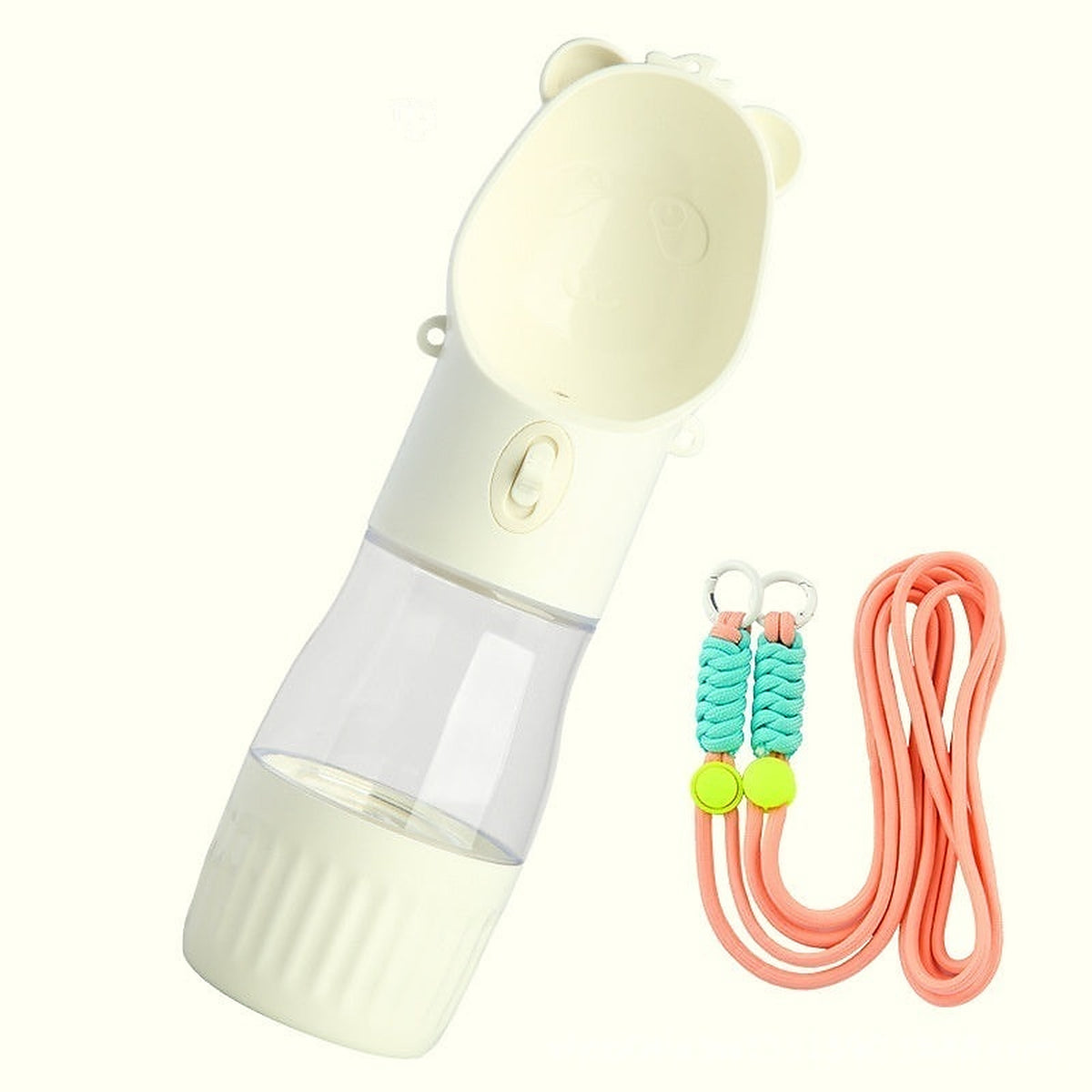 The Rover Bottle in cream with the food compartment fitted at the base