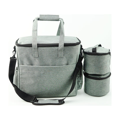 The Weekender Food Bag with its travel containers and collapsible bowls
