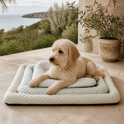 Breathable Summer Rest Mat on a shaded coastal veranda