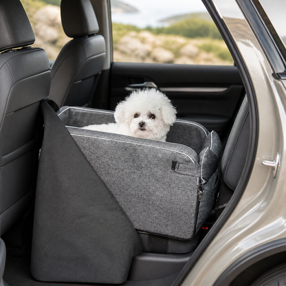 Grey Backseat Guard installed in a neutral SUV